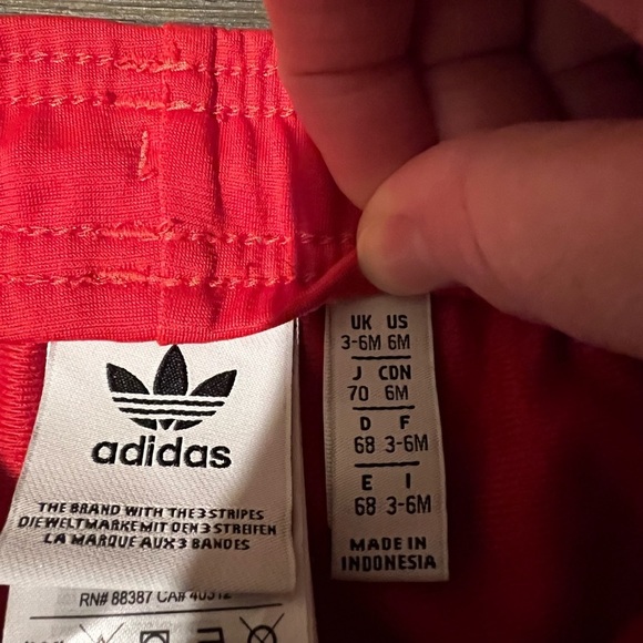 Adidas boy joggers​, 6mo, EUC - Picture 3 of 4